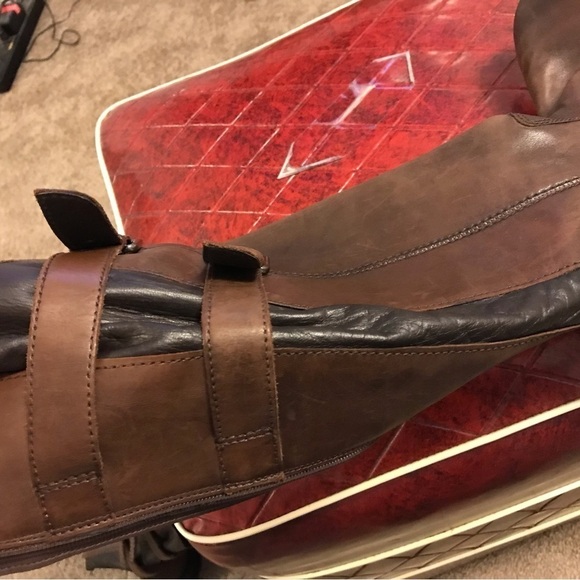 Ecco Women's Brown/Black Sartorelle 25 Tall Buckle Knee High Boot - Picture 14 of 16